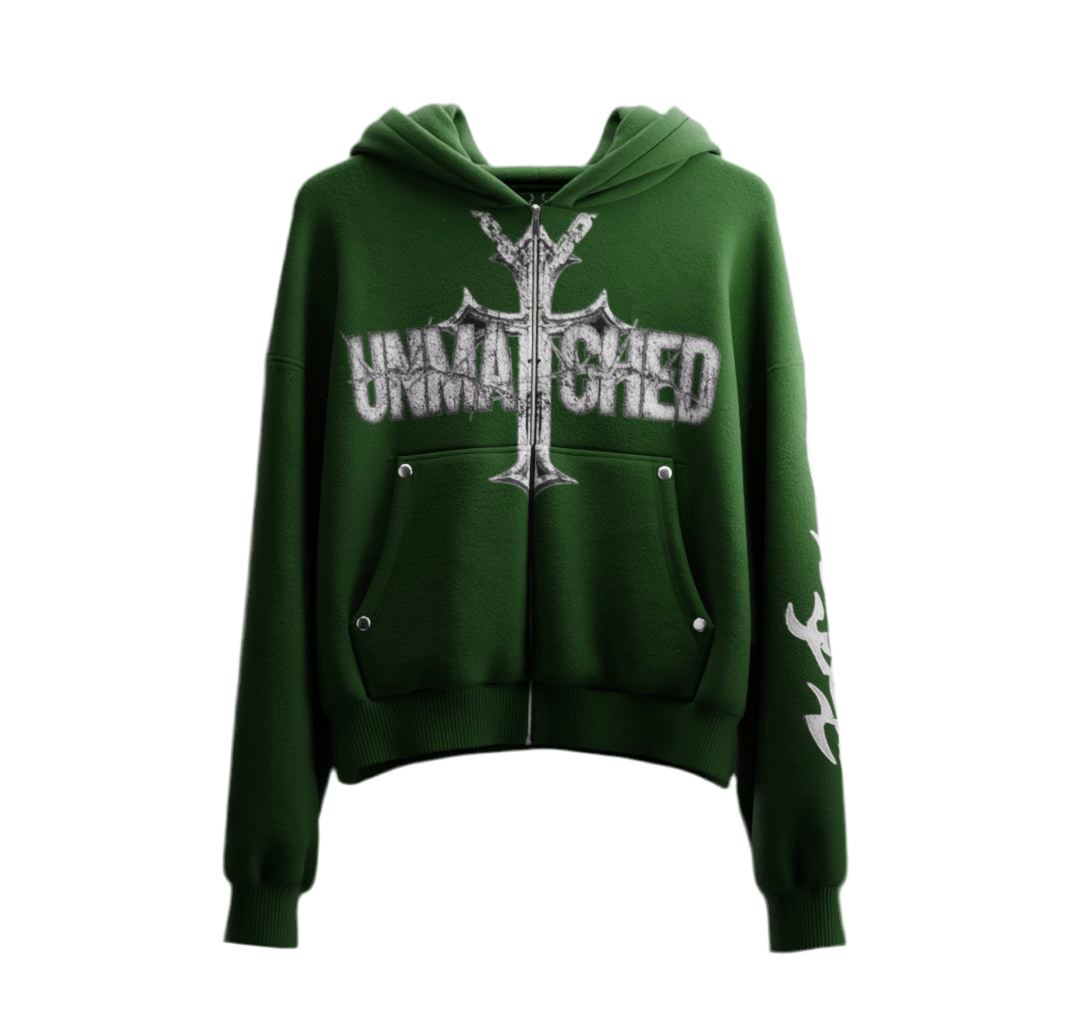 Unmatched Zip - Green