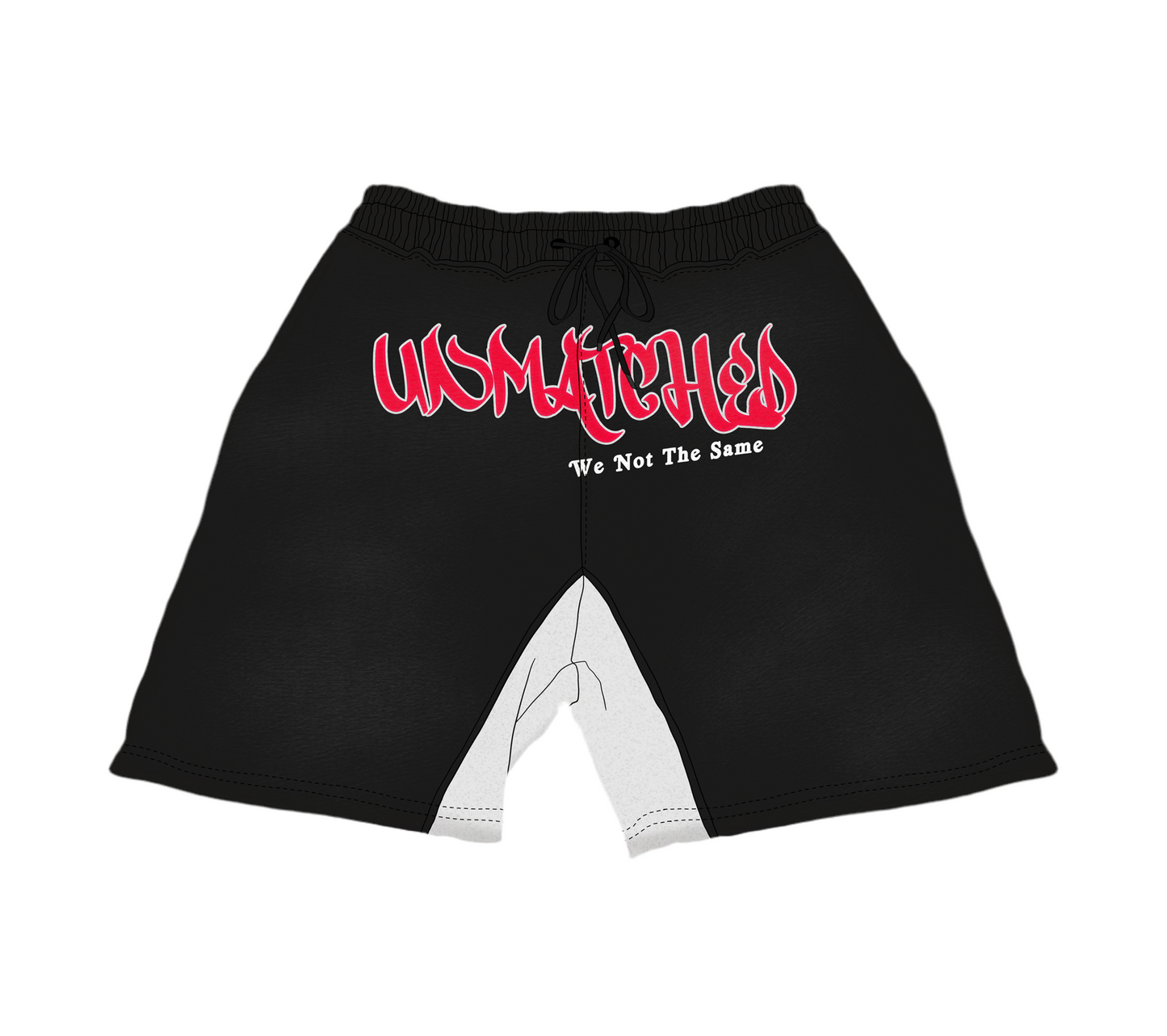 ‘We Not The Same’ Shorts - Black/Red
