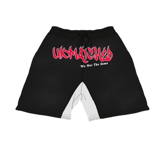 ‘We Not The Same’ Shorts - Black/Red