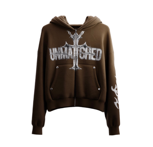 Unmatched Zip - Brown