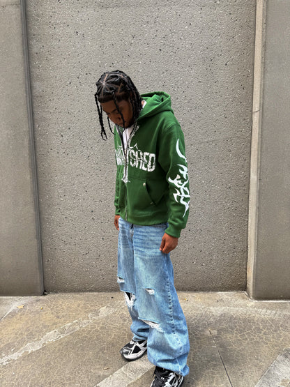 Unmatched Zip - Green
