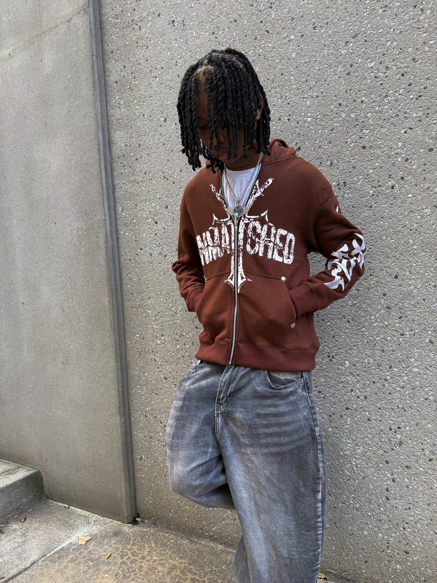 Unmatched Zip - Brown