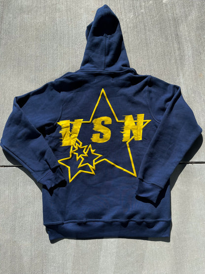 'VSN' Hoodie - Navy Blue