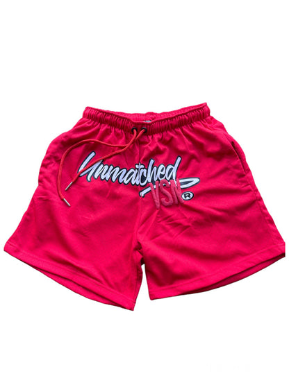 Red Mesh Shorts