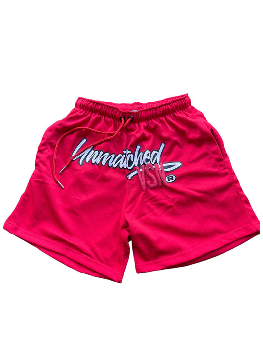 Red Mesh Shorts