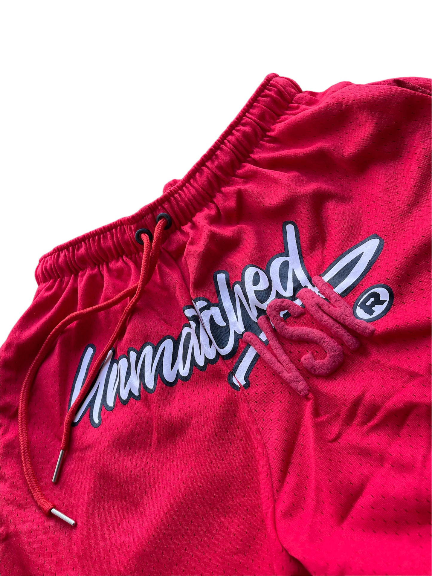 Red Mesh Shorts